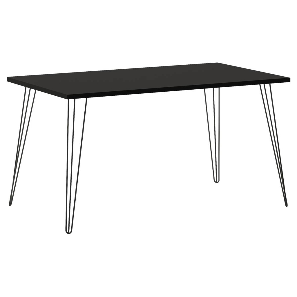 Schreibtisch Hank schwarz matt B/H/T: ca. 140x74x80 cm