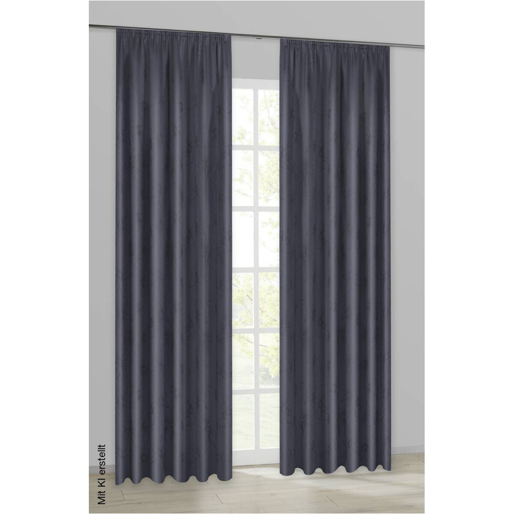 ACUS design collection Dekovorhang Paradiso anthrazit B/L: ca. 140x245 cm