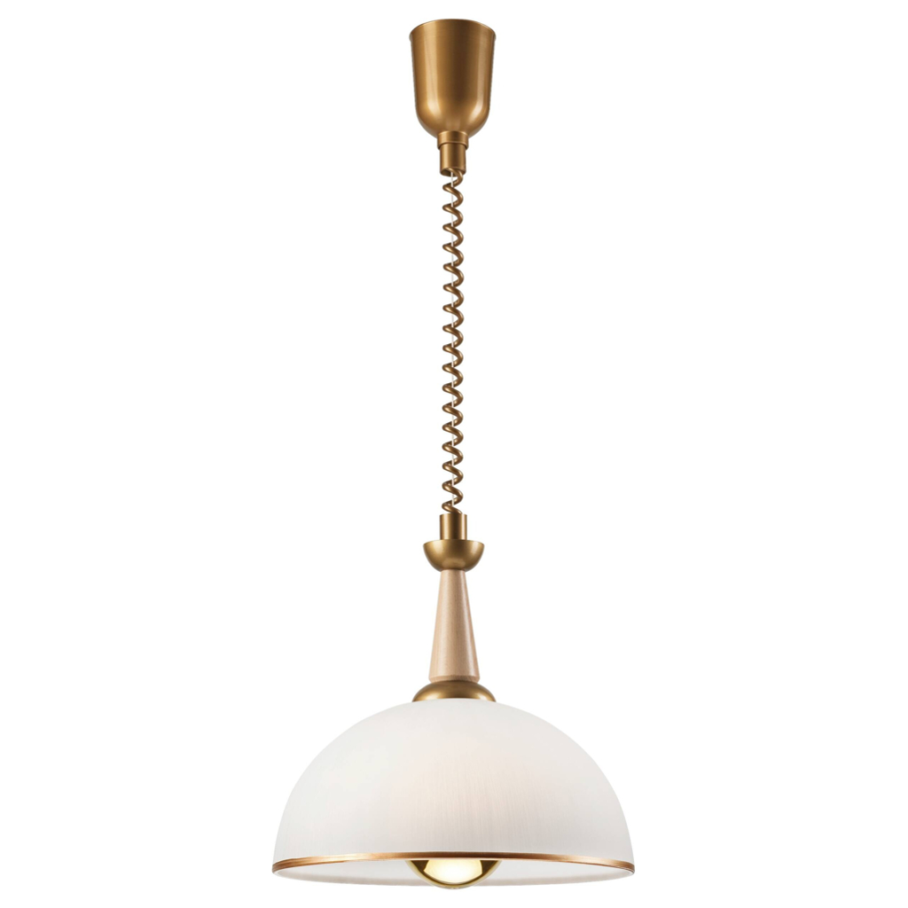 Lamkur Deckenleuchte gold Glas B/H/L: ca. 64x30x64 cm E27 1 Brennstellen