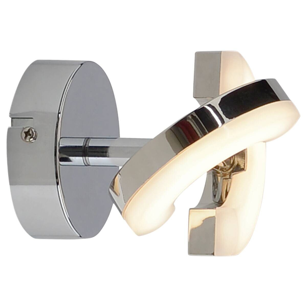 Näve Leuchten LED-Spot Chrom Kunststoff Metall B/H/T: ca. 13,5x9x8 cm 1 Brennstellen