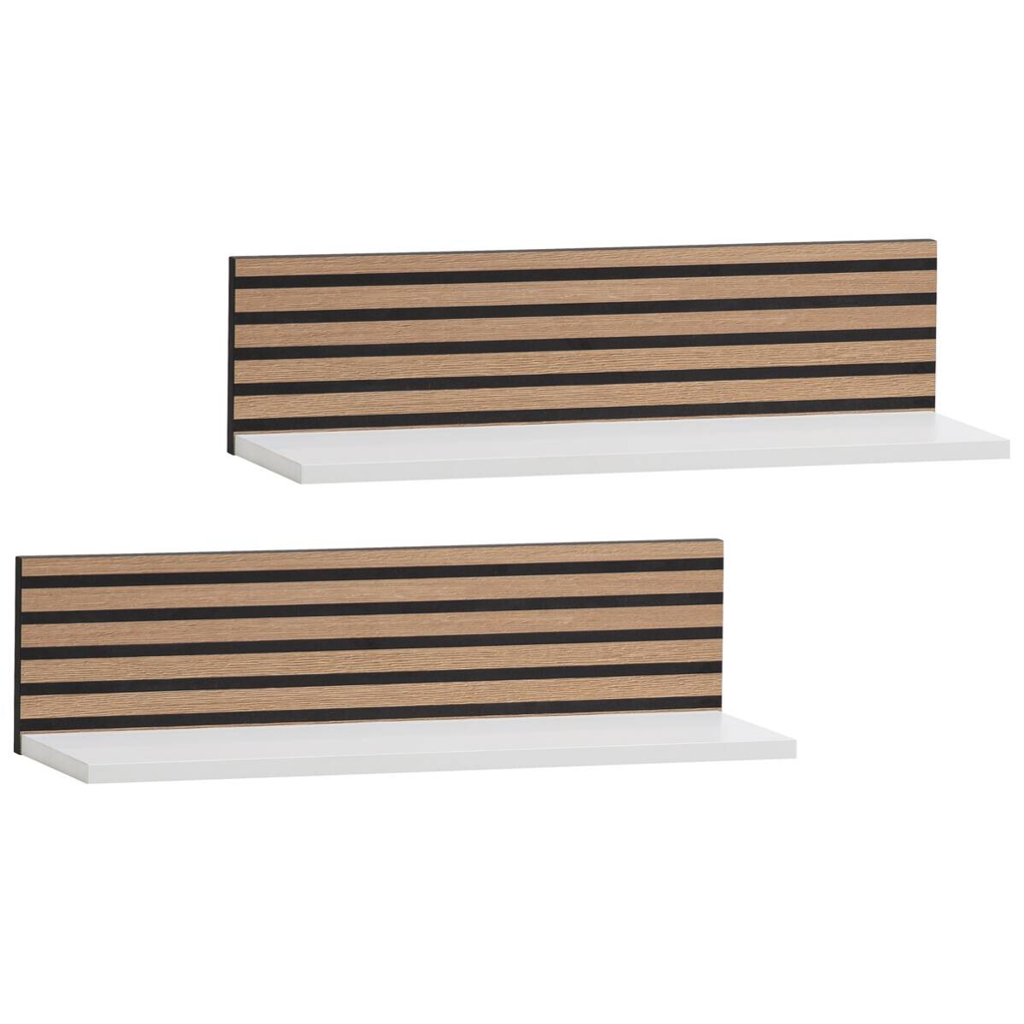 Regal Ryker 2er-Set weiß matt B/H/T: ca. 60x15,7x17,3 cm
