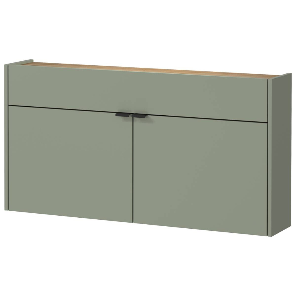 Mehrzweckschrank 1398-629 grün Eiche Navarra Nachbildung B/H/T: ca. 110x57x22 cm