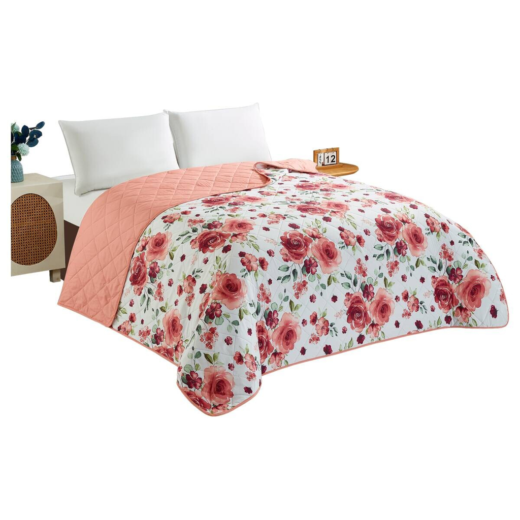 Tagesdecke rot Polyester B/L: ca. 220x240 cm
