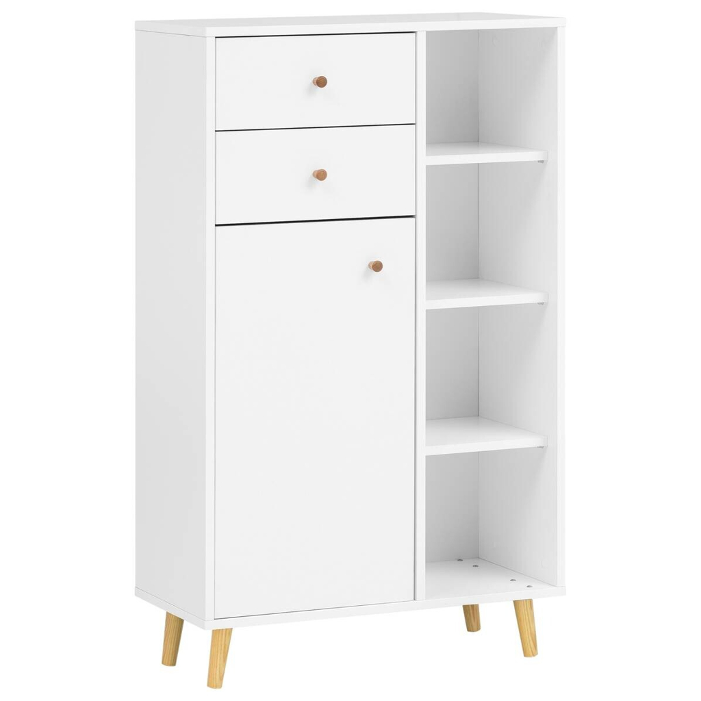 Highboard Bjarne weiß matt B/H/T: ca. 60,2x113,4x33,05 cm