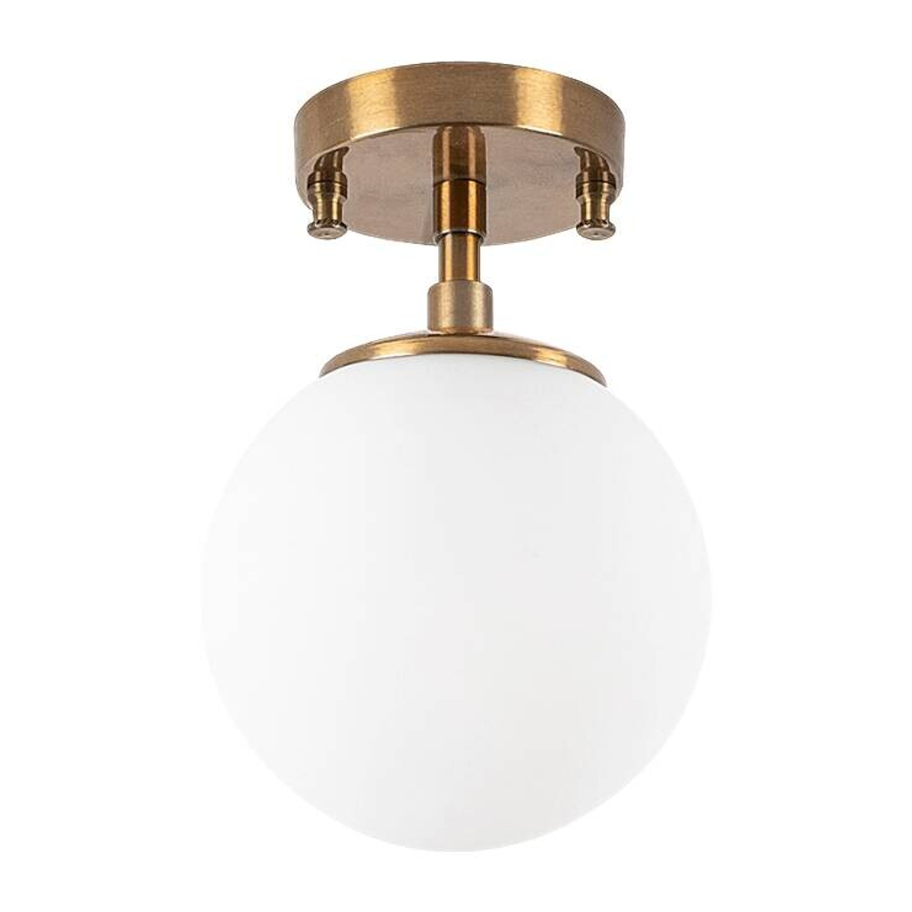 Opviq Deckenleuchte Atmaca-10220 Glas Metall B/H/T/L/D: ca. 15x23x15x15x15 cm E14 1 Brennstellen