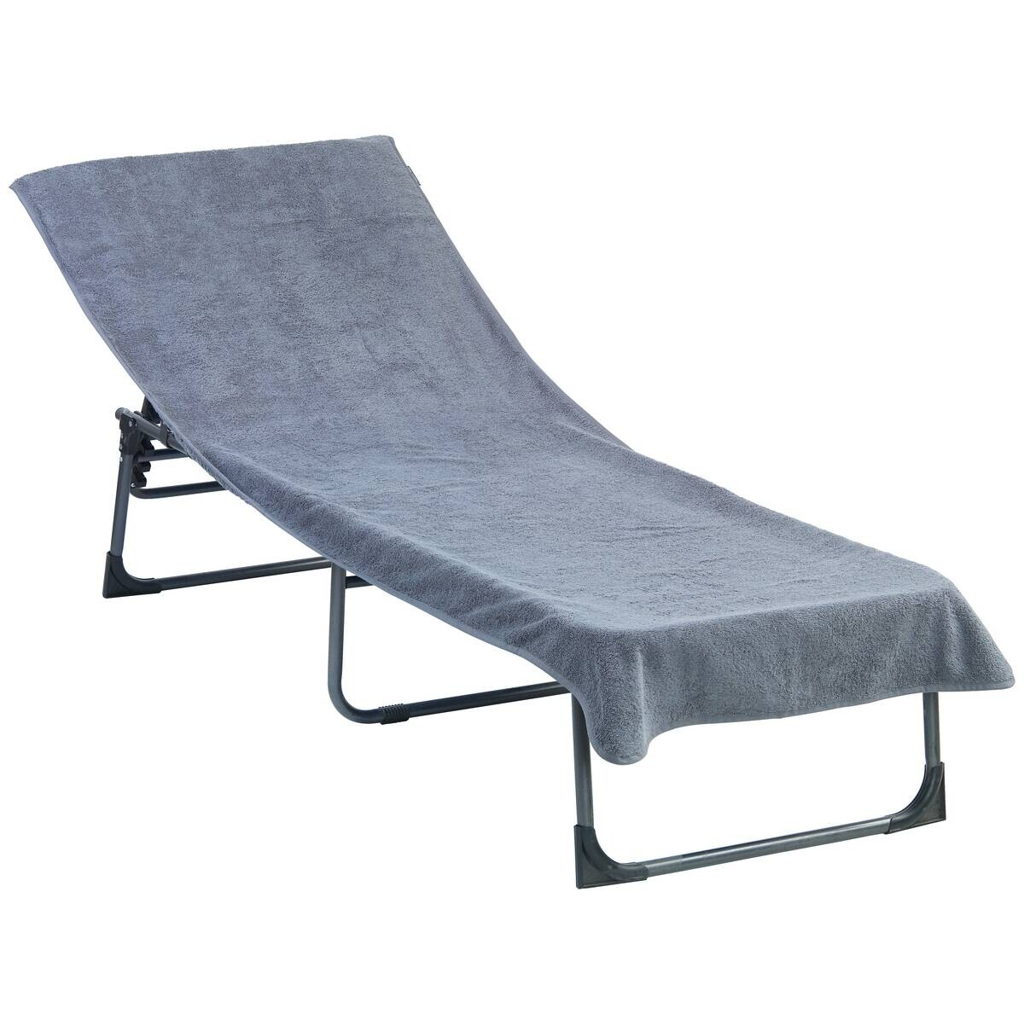 Auflage grau Baumwolle B/L: ca. 70x120 cm