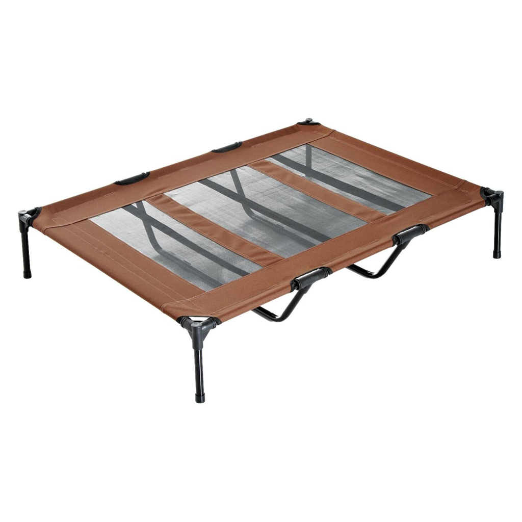 PawHut Hunde Liegeplatz braun Metall B/H/L: ca. 92x23x122 cm