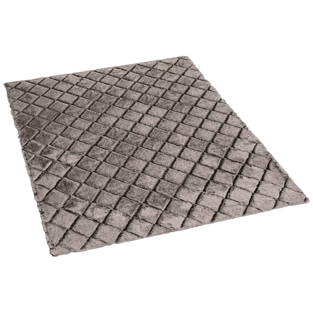 Teppich Vichy natur B/L: ca. 120x160 cm