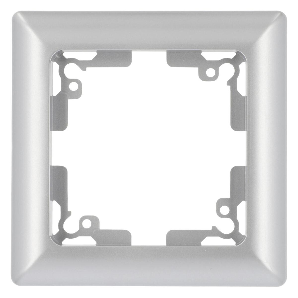 Unitec AbdeckrahmenGenua silber