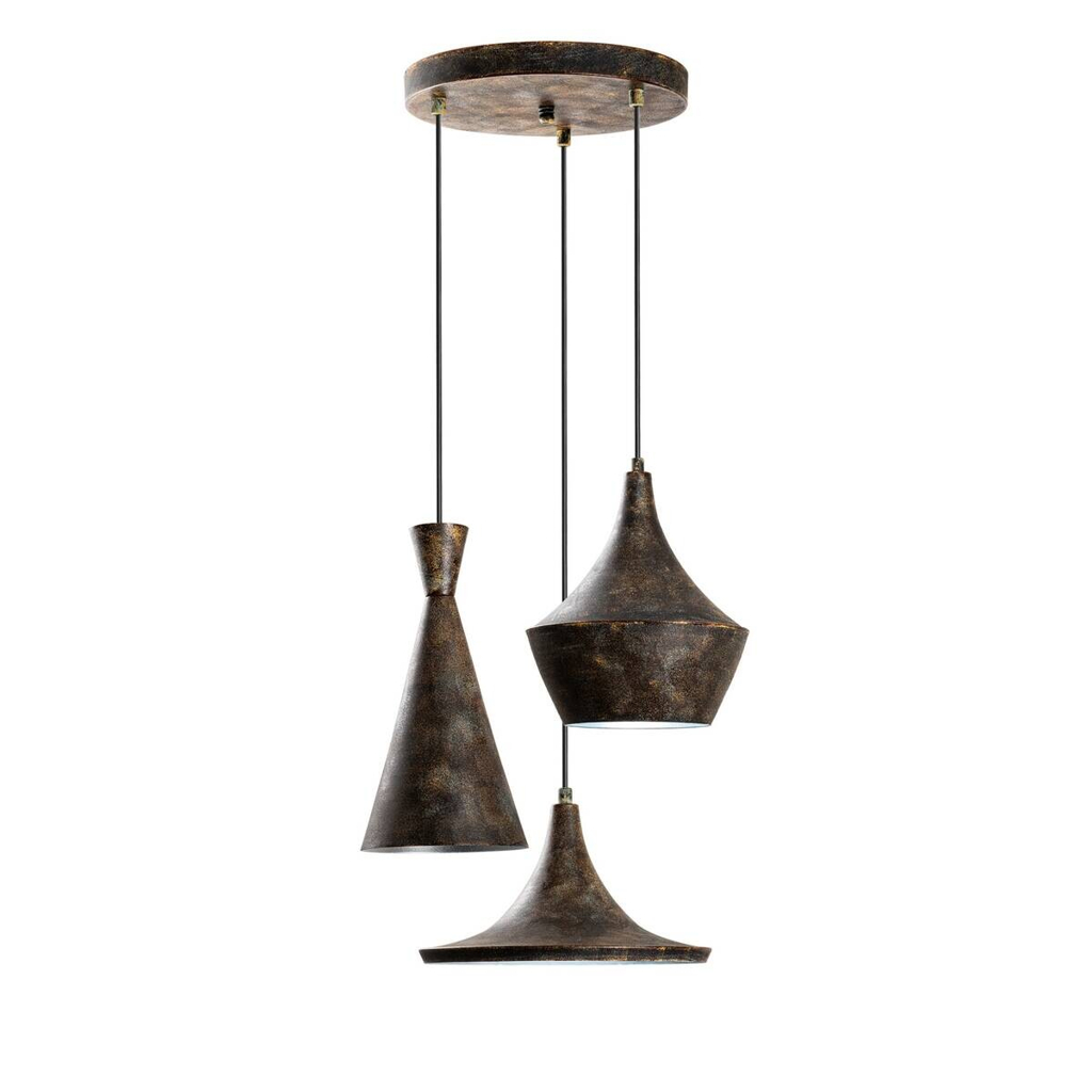 Opviq Pendelleuchte TOM-3556 B/H/T/L/D: ca. 45x135x45x45x45 cm E27 3 Brennstellen