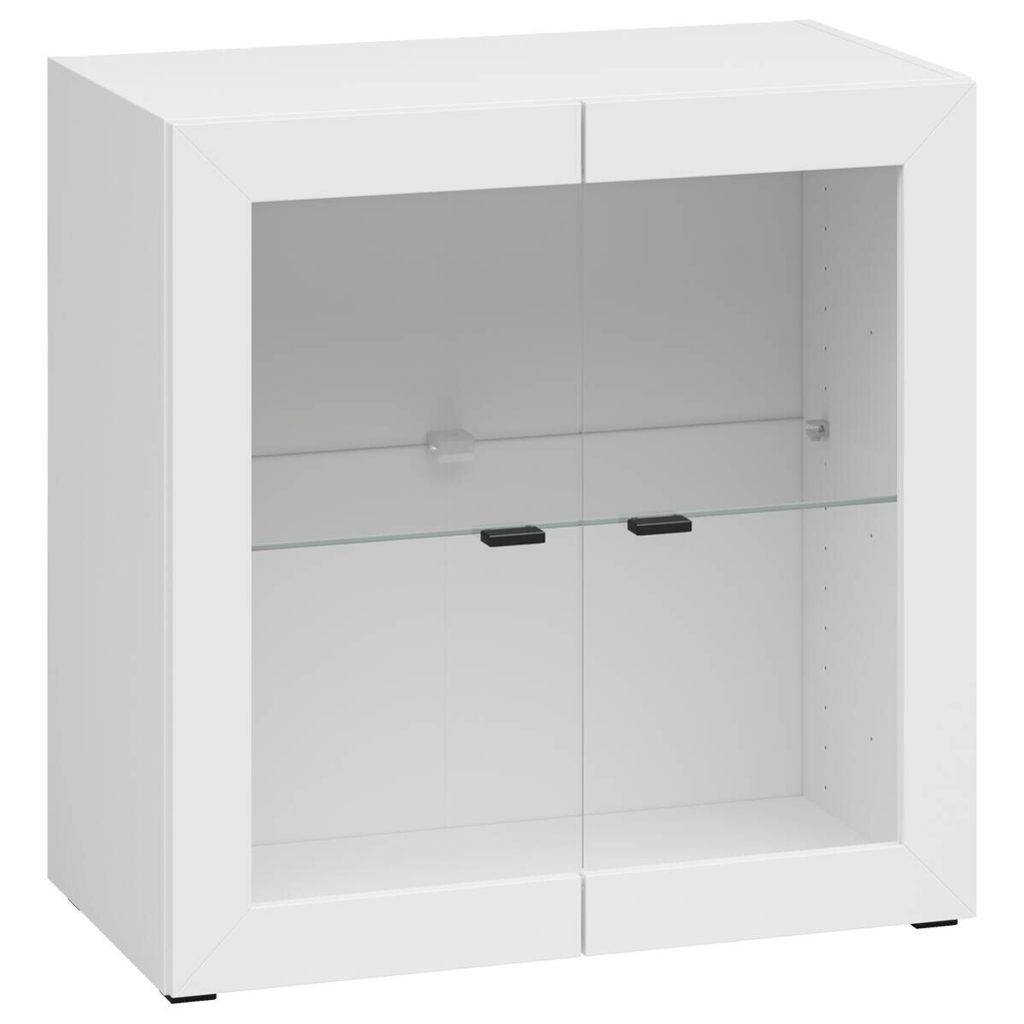 Vitrine System 64 weiß matt B/H/T: ca. 64x64x35 cm