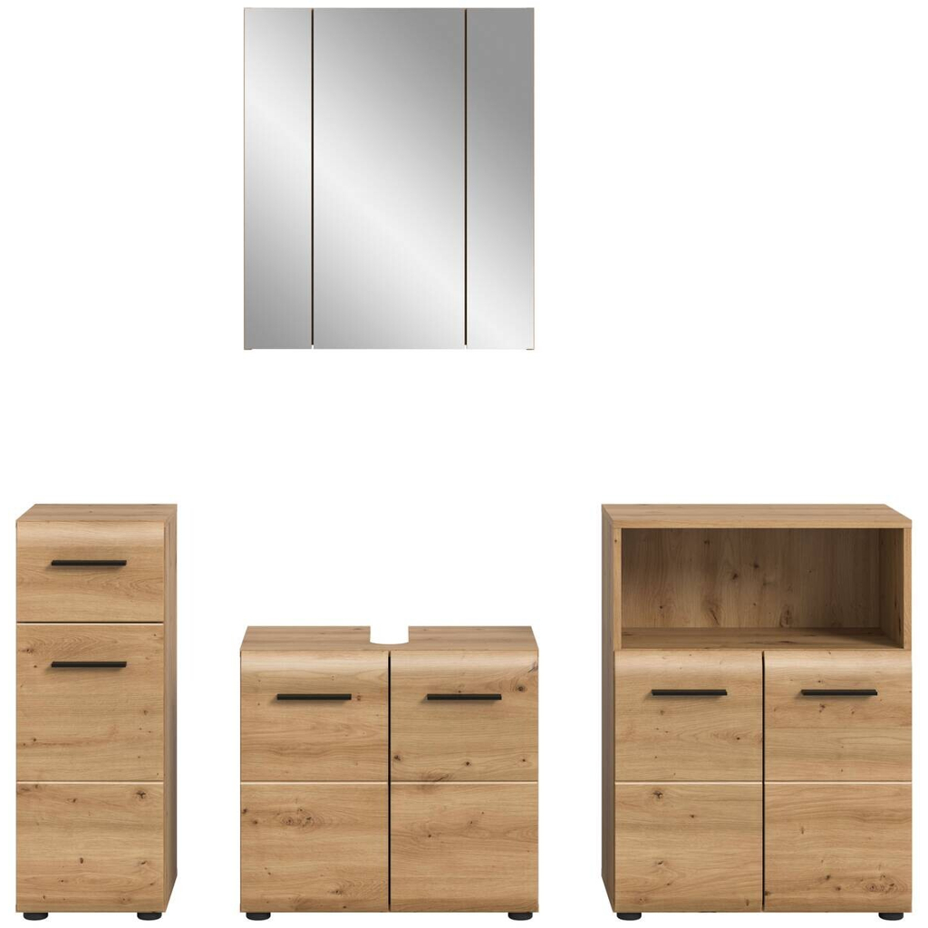 Badezimmer-Set Ice Artisan Oak Nachbildung B/H/T: ca. 180x185x30 cm