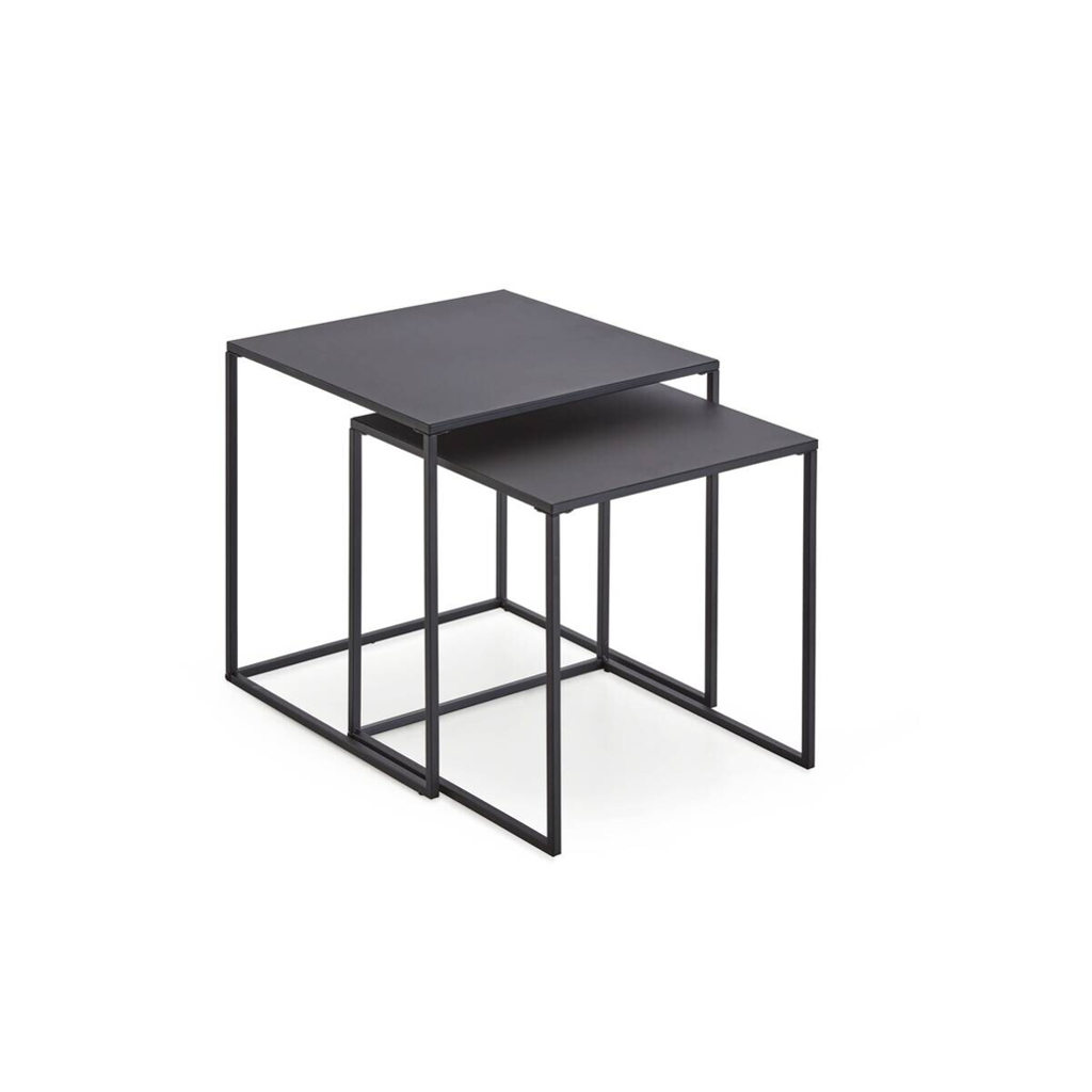Couchtisch 2er Set schwarz B/H/T: ca. 38x41x38 cm