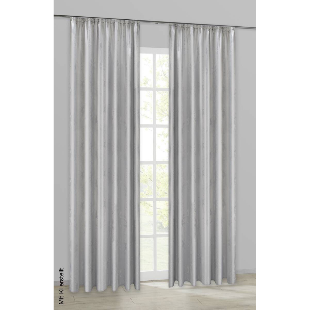 ACUS design collection Dekovorhang Paradiso silber B/L: ca. 140x245 cm