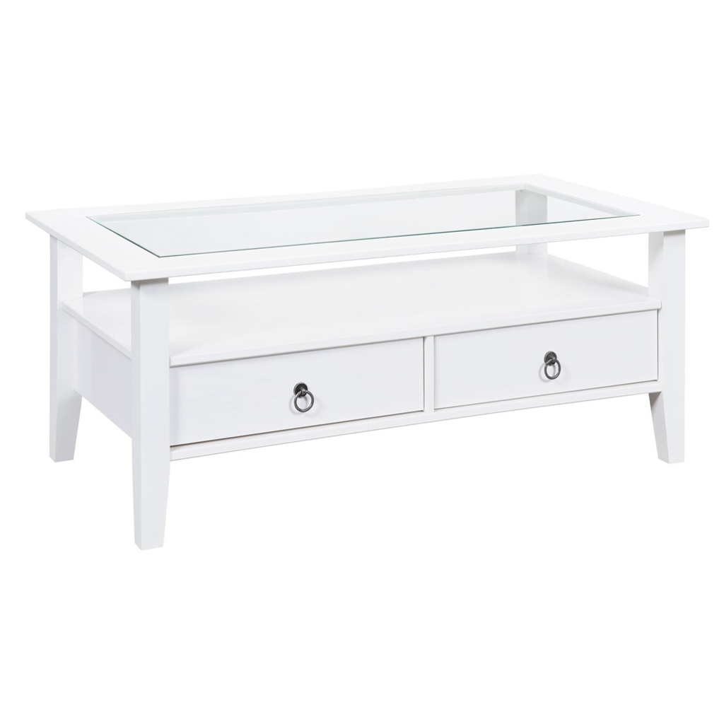 Couchtisch Provence weiß lackiert B/H/T: ca. 115x45x60 cm
