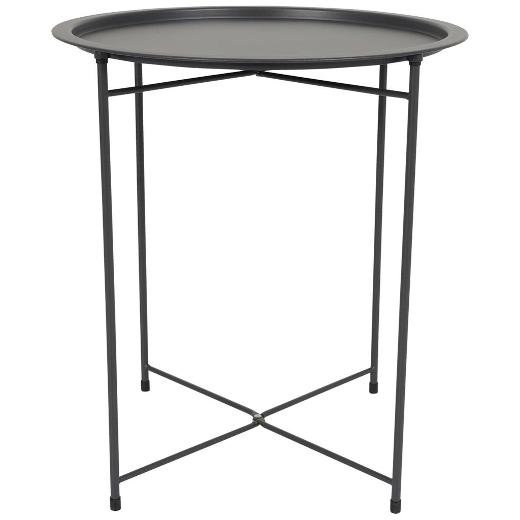 POCOline Beistelltisch anthrazit Metall H/D: ca. 52x46 cm