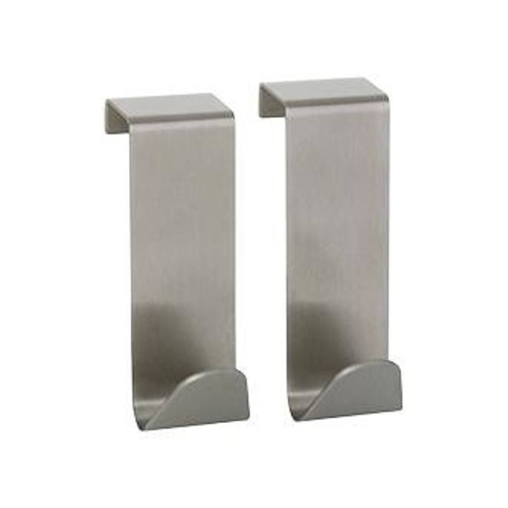 Doppelhaken silber Edelstahl B/H/L: ca. 2,5x7,5x5 cm
