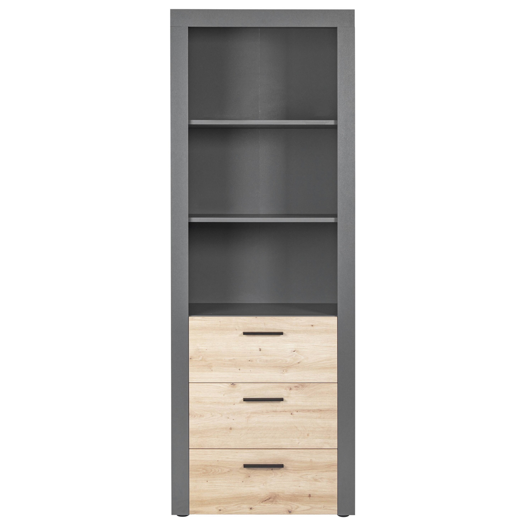 Regal Cobeto Eiche Artisan Nachbildung B/H/T: ca. 68,6x190x41,6 cm