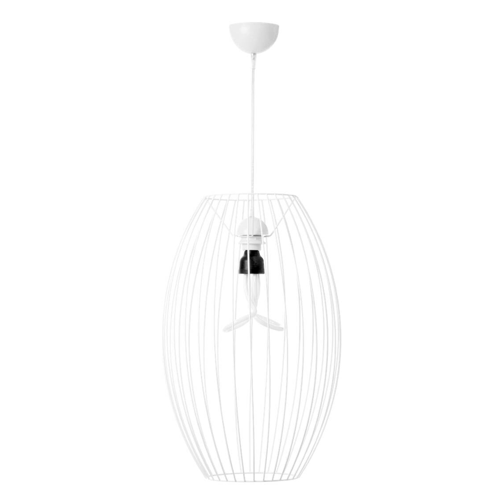 Kayoom Pendelleuchte Reyna 110 weiß Eisen B/H/L: ca. 34x55x34 cm E27 1 Brennstellen
