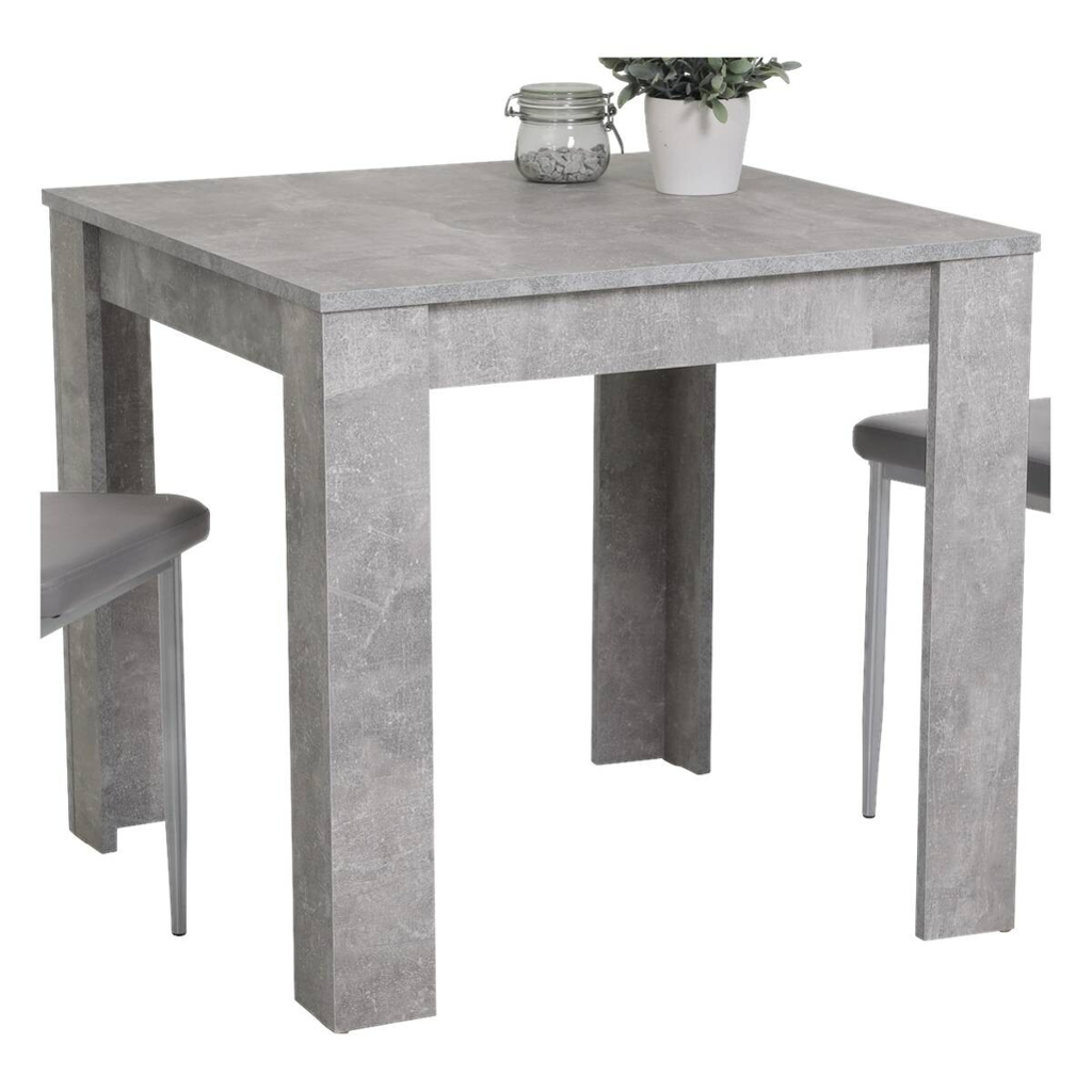 Esstisch Erika Beton Optik B/H/T: ca. 80x76x80 cm