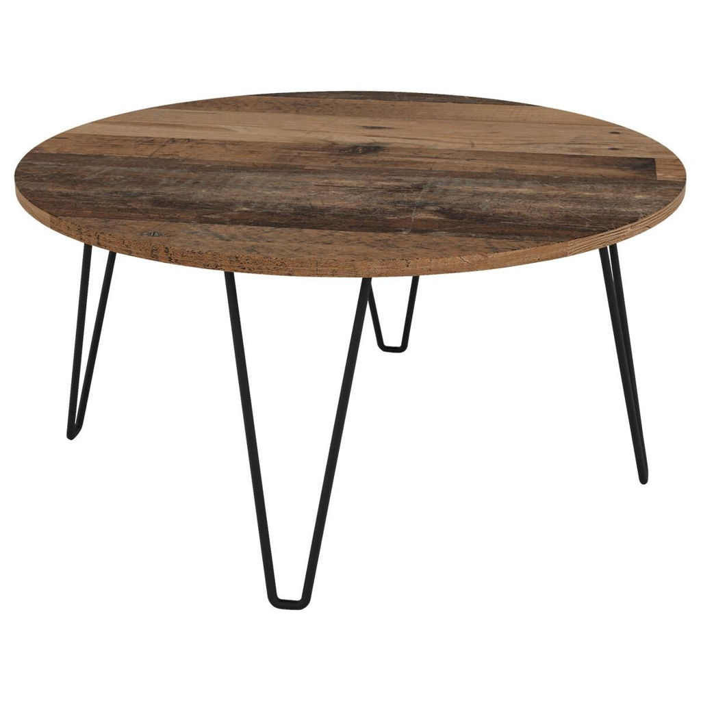 Couchtisch FLAIR Eiche Old Wood Nachbildung schwarz pulverbeschichtet