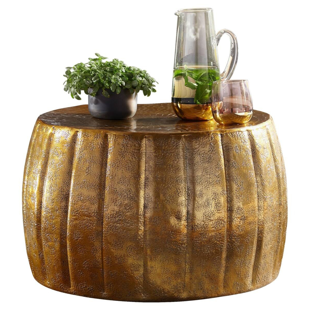 Couchtisch gold H: ca. 36 cm