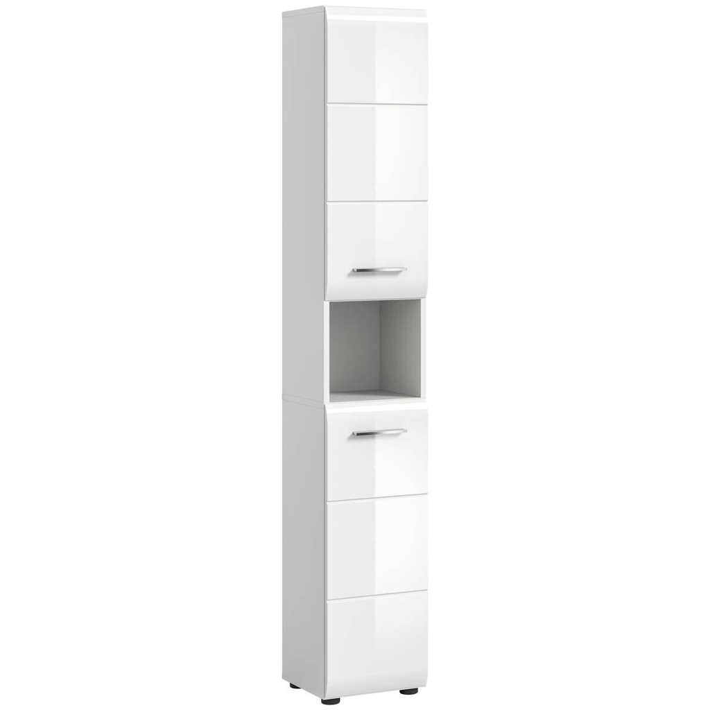 Hochschrank Ice weiß weiß Hochglanz B/H/T: ca. 30x185x30 cm