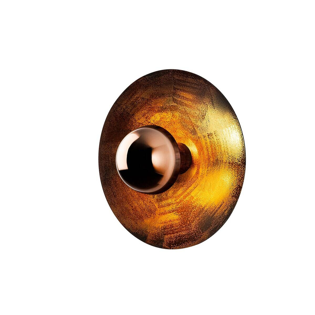 Opviq Wandleuchte Kurt Kupfer Metall B/H/T/L/D: ca. 28x26x28x28x28 cm G9 1 Brennstellen