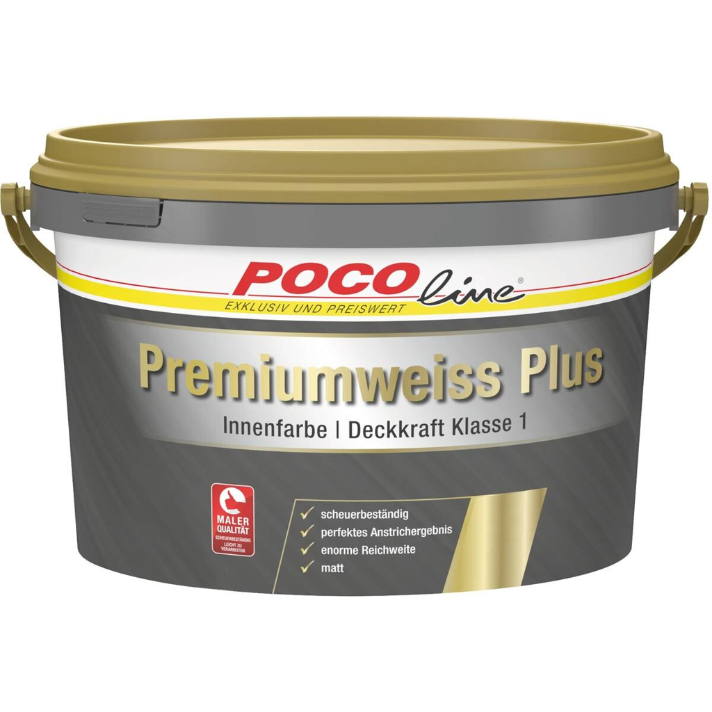 POCOline Raumfarbe Premium Plus weiß ca. 10 l
