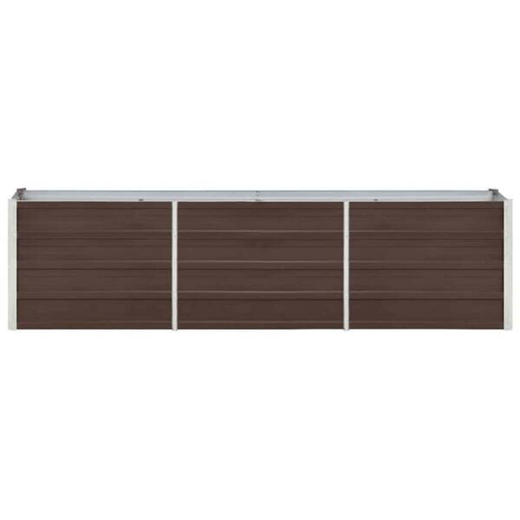 Garten-Hochbeet braun Stahl B/H/L: ca. 40x45x240 cm
