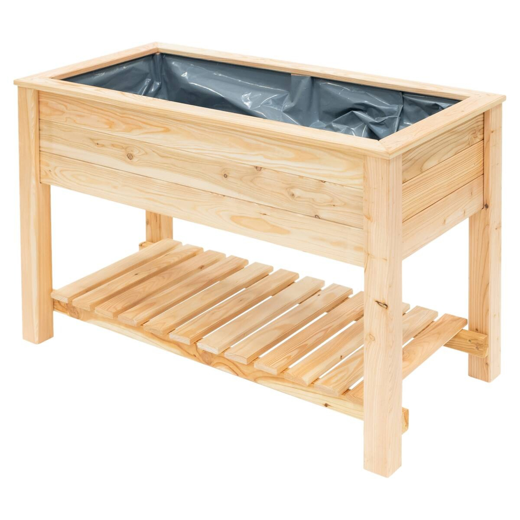 Stelzenhochbeet natur Holz B/H/T: ca. 120x75x65 cm