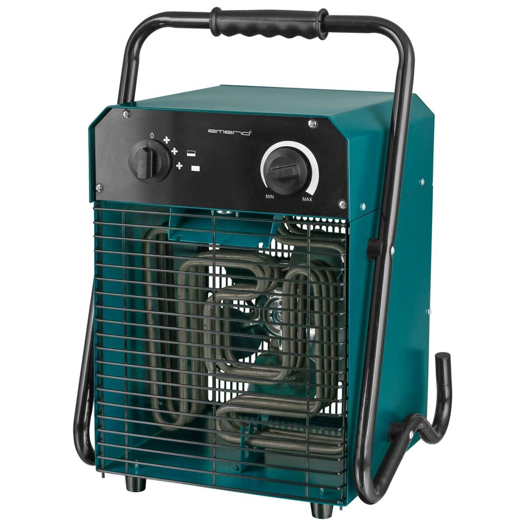 Heizlüfter blau Kunststoff Metall B/H/L: ca. 29,5x45,8x29,5 cm ca. 5000 W