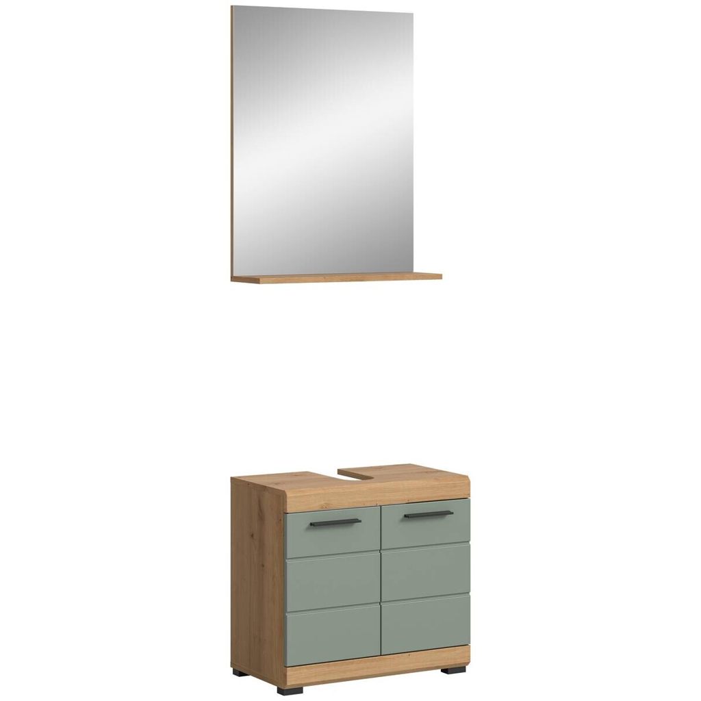 Badezimmer-Set Scout Eiche Artisan Nachbildung salbei Nachbildung B/H/T: ca. 60x191x34 cm