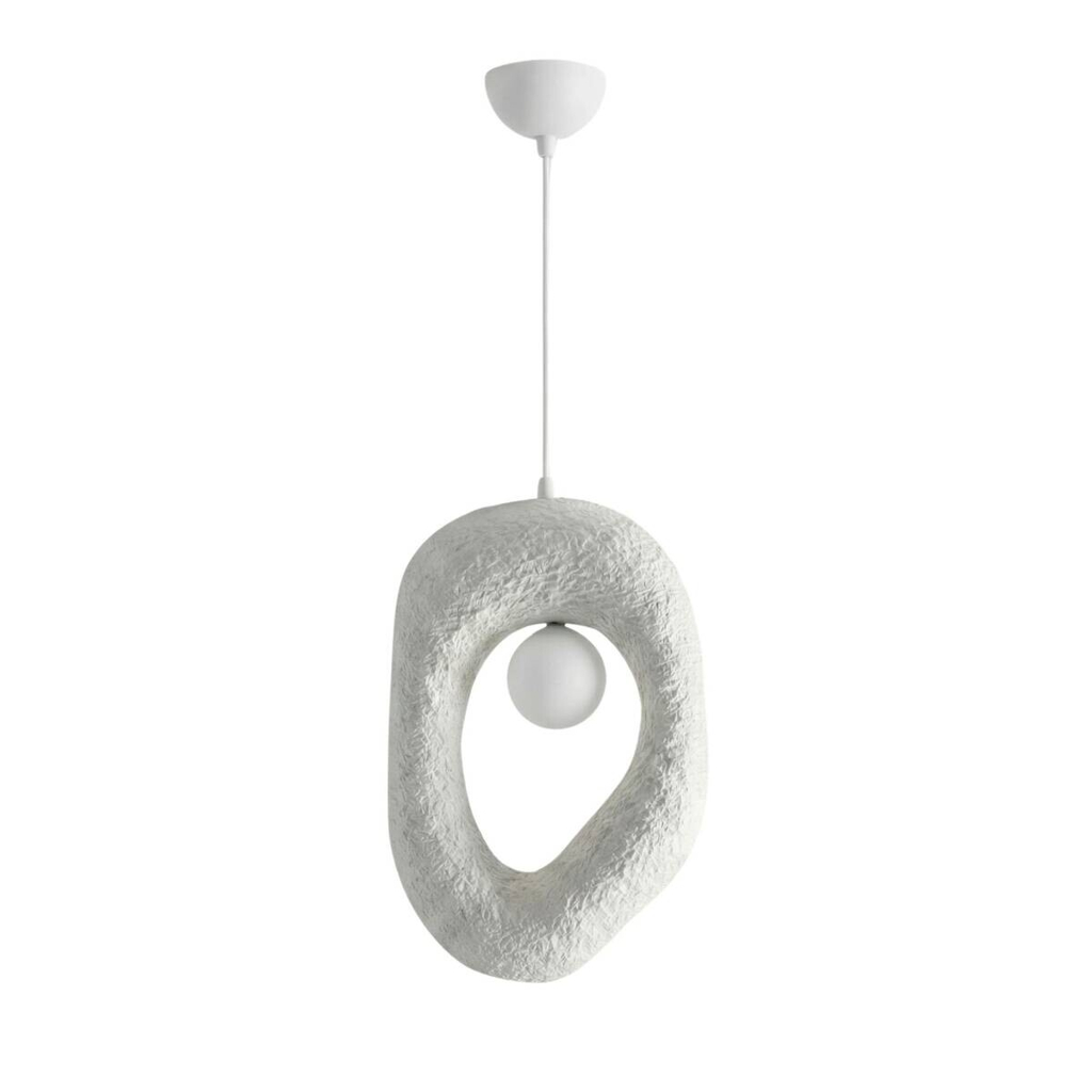 Opviq Pendelleuchte weiß Metall B/H/T/L: ca. 12x90x30x12 cm G9 1 Brennstellen