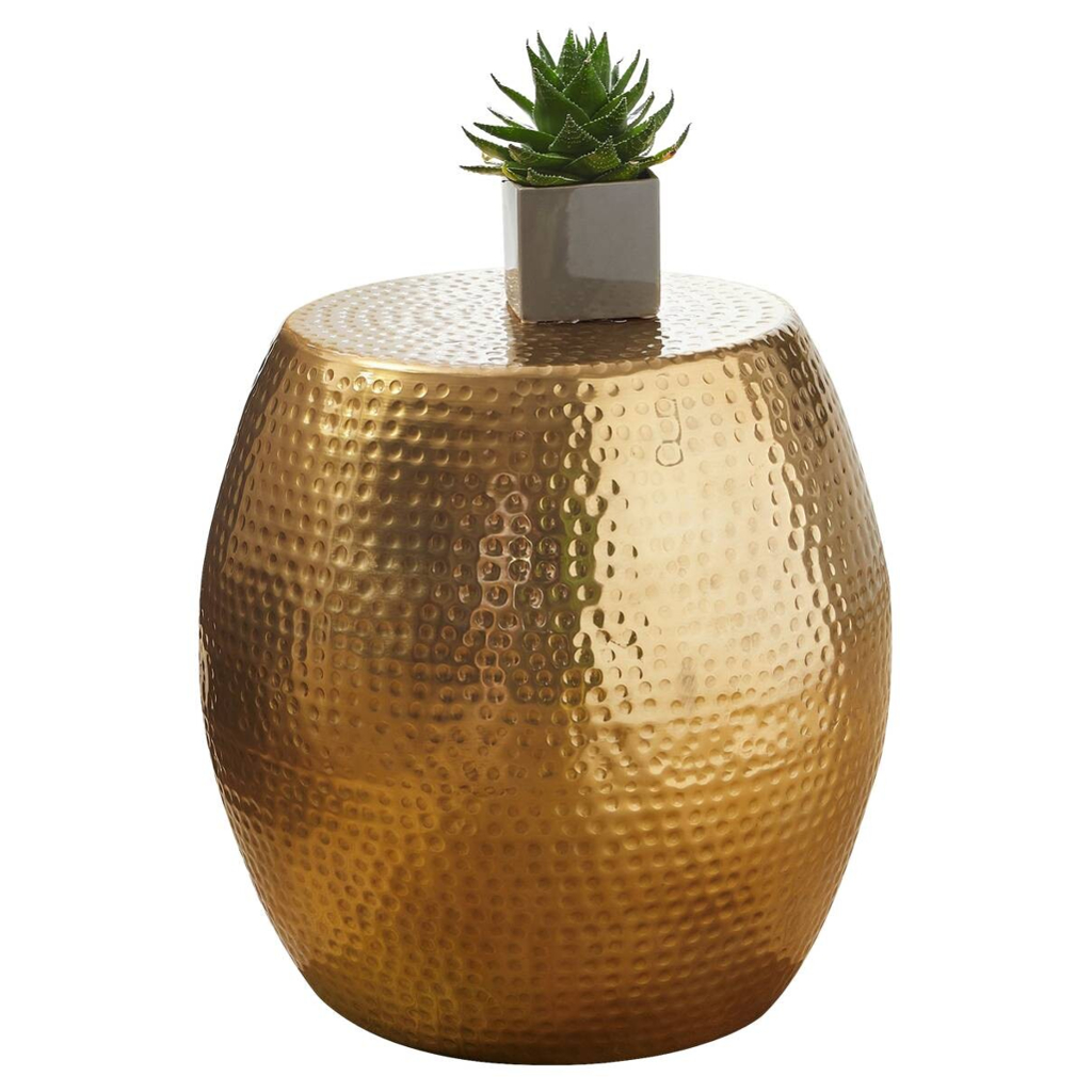 Beistelltisch gold Aluminium B/H/T: ca. 42x42x42 cm