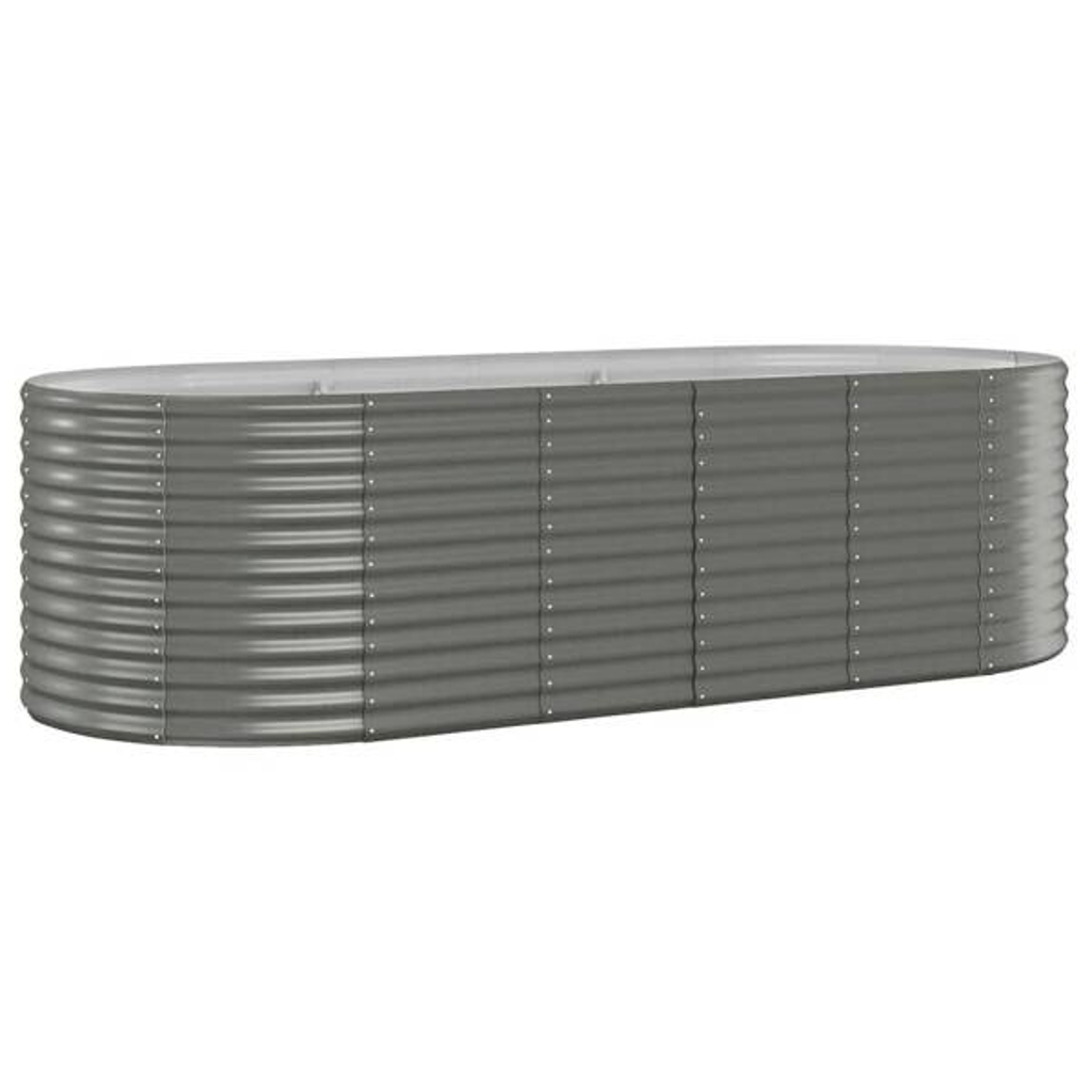 Hochbeet grau Stahl B/H/L: ca. 100x68x249 cm