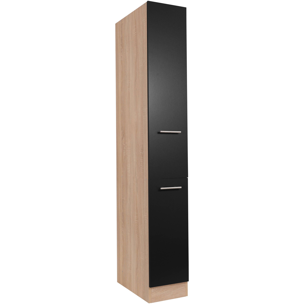 Apothekerschrank Merle schwarz B/H/T: ca. 30x200x60 cm