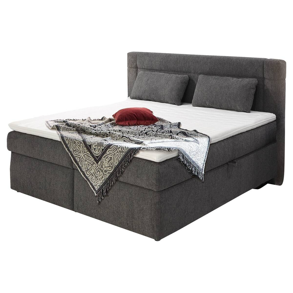 Boxbett dunkelgrau Liegefläche B/L: ca. 200x180 cm