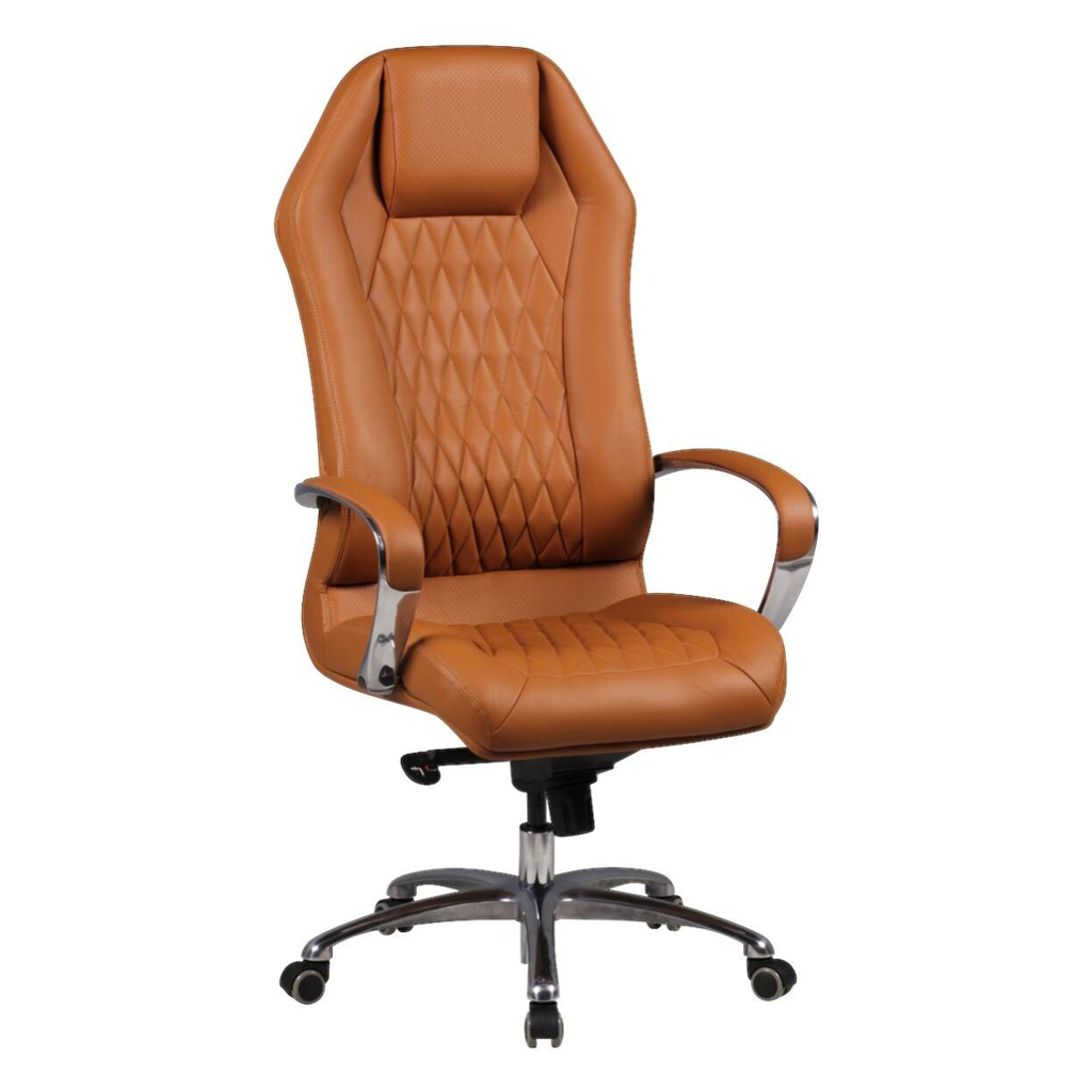 Drehstuhl braun Leder