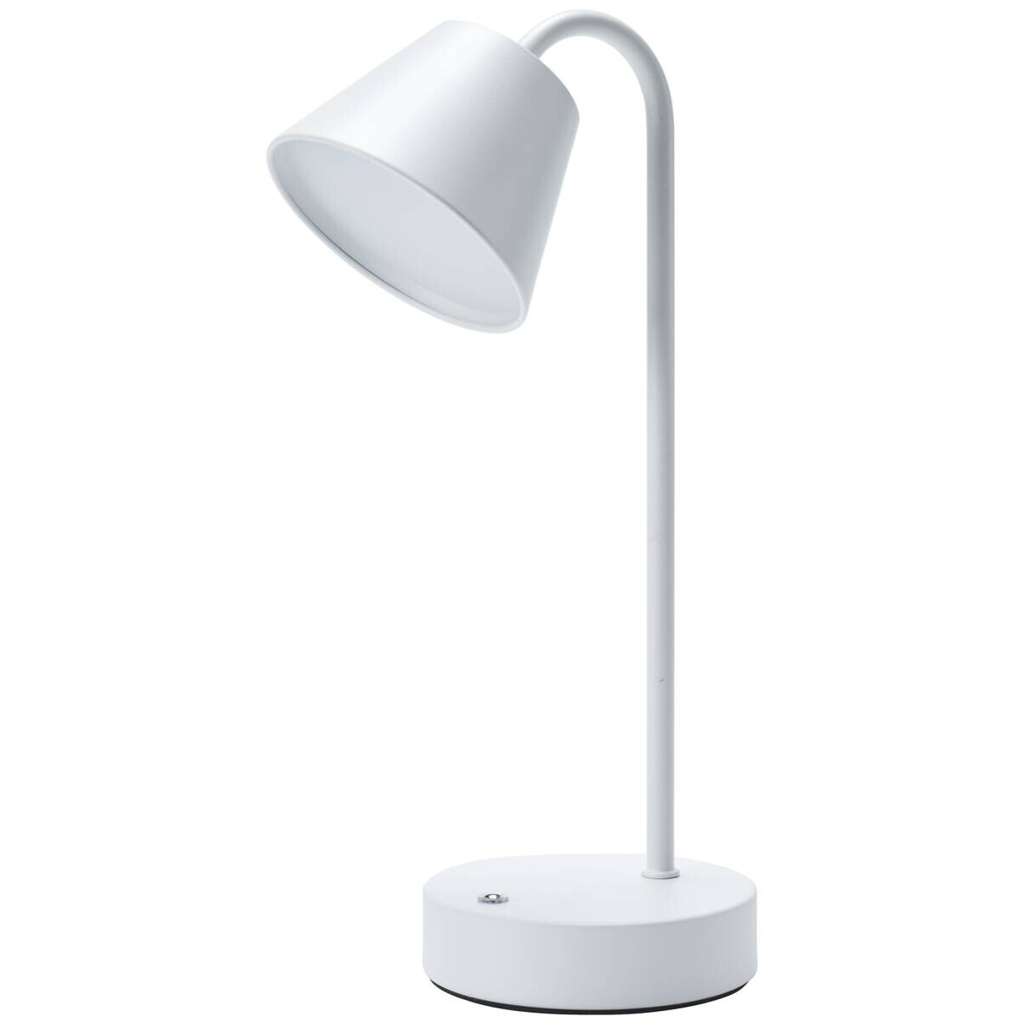 POCOline LED-Tischleuchte Darla weiß Metall B/H/L: ca. 11x31x11 cm