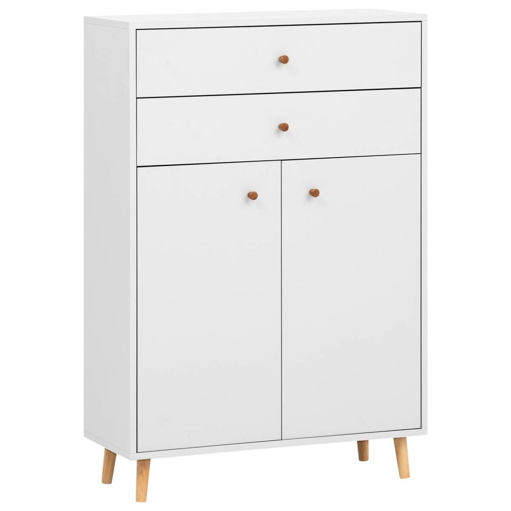 Highboard Bjarne weiß matt B/H/T: ca. 77x113,4x33,05 cm