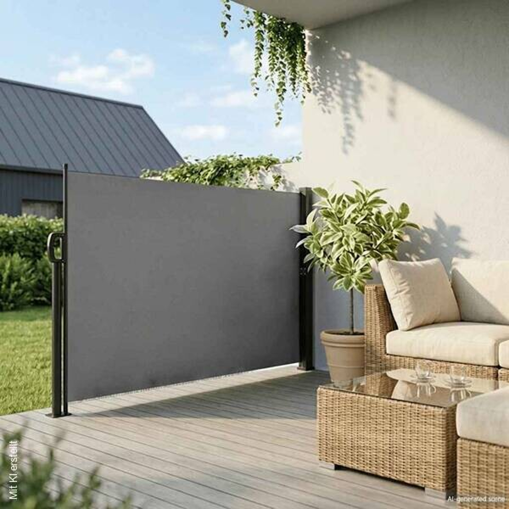 vidaXL Seitenmarkise anthrazit B/T/L: ca. 180x300x300 cm