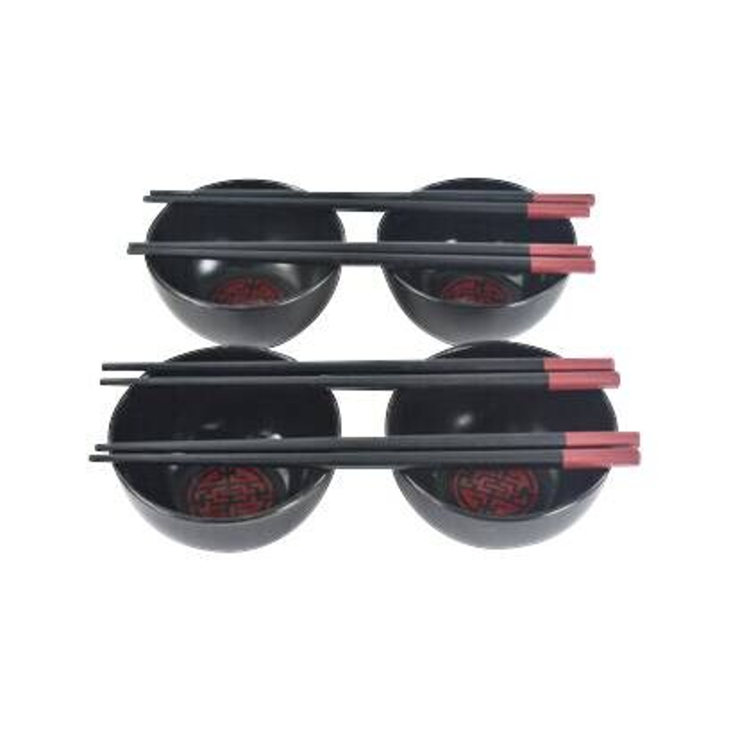 Sushi-Set schwarz Keramik