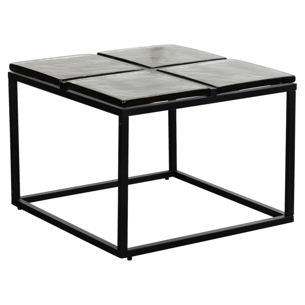 Couchtisch klar schwarz B/H/T: ca. 58x43,5x58 cm