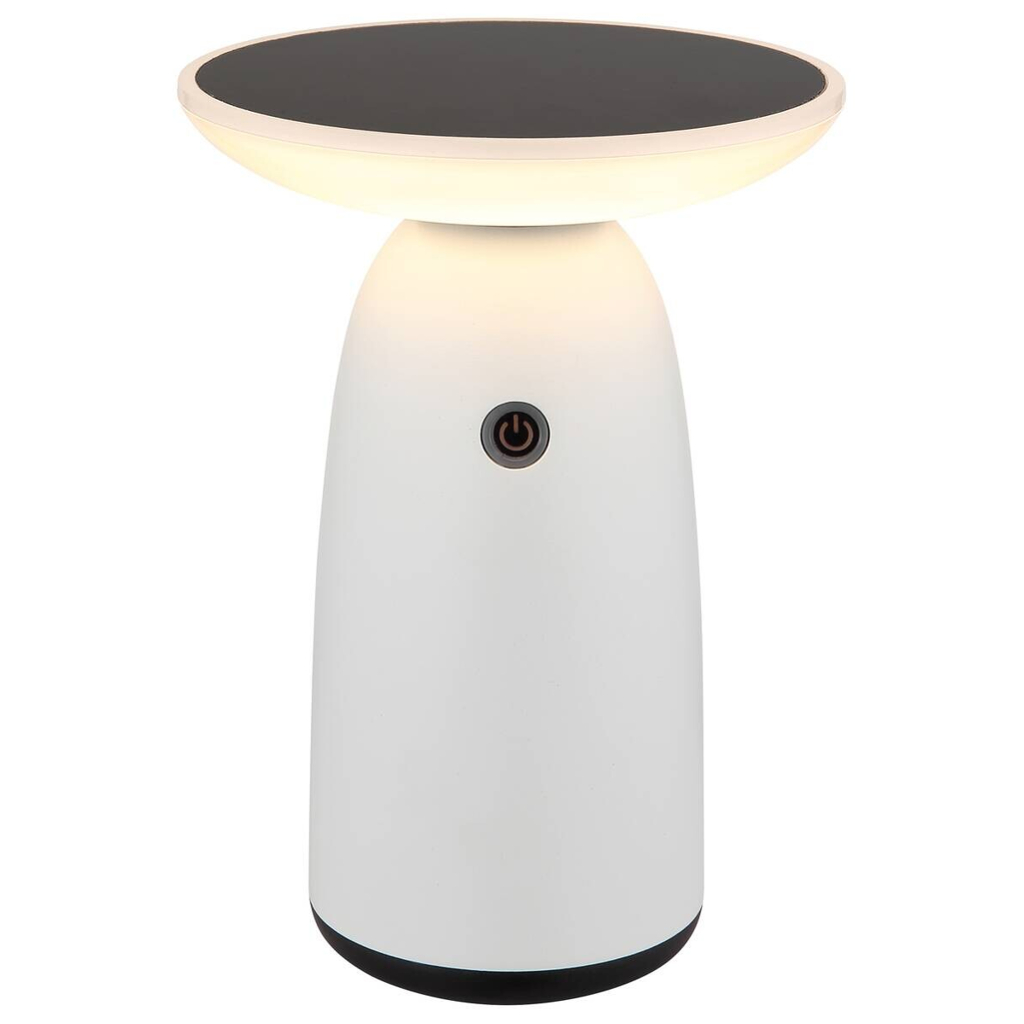 LED-Solarleuchte SOLAR 36625W Opal weiß Aluminium Kunststoff H/D: ca. 22,5x16 cm