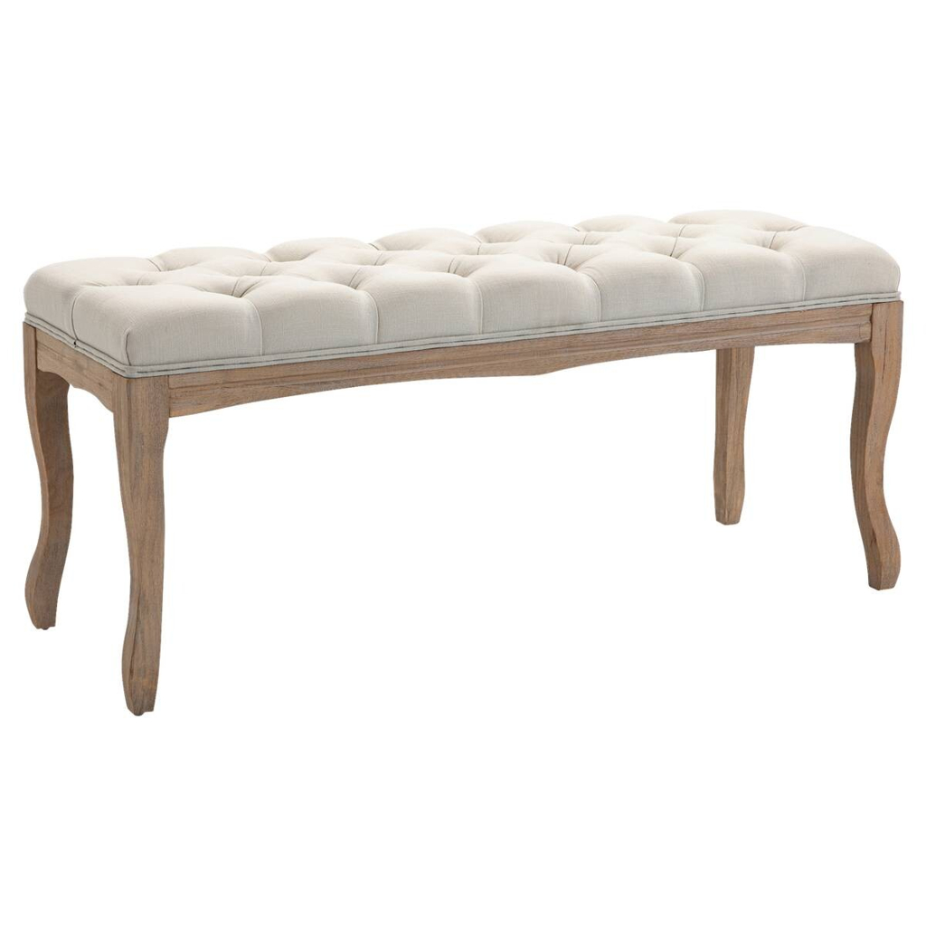 Polsterbank 837-178BG beige B/H/T: ca. 110x48x40 cm