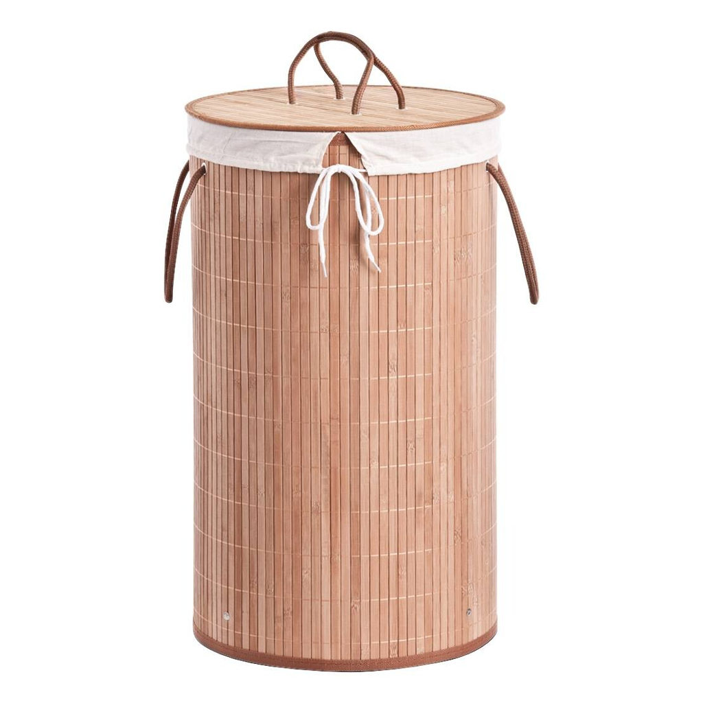 Zeller Wäschesammler natur Bambus B/H/L: ca. 35x60x35 cm