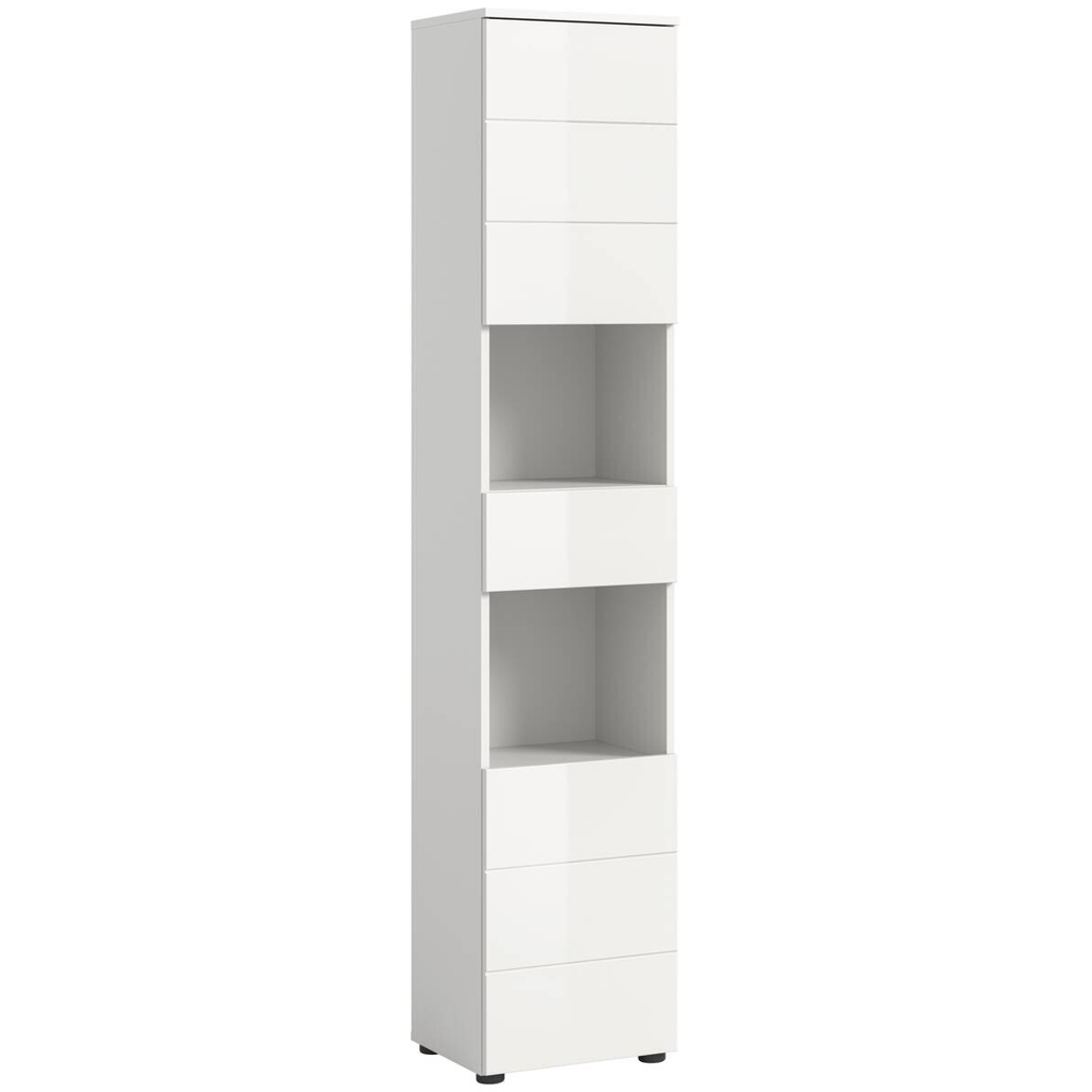 Badhochschrank VIRA weiß weiß Hochglanz B/H/T: ca. 38x190x34 cm