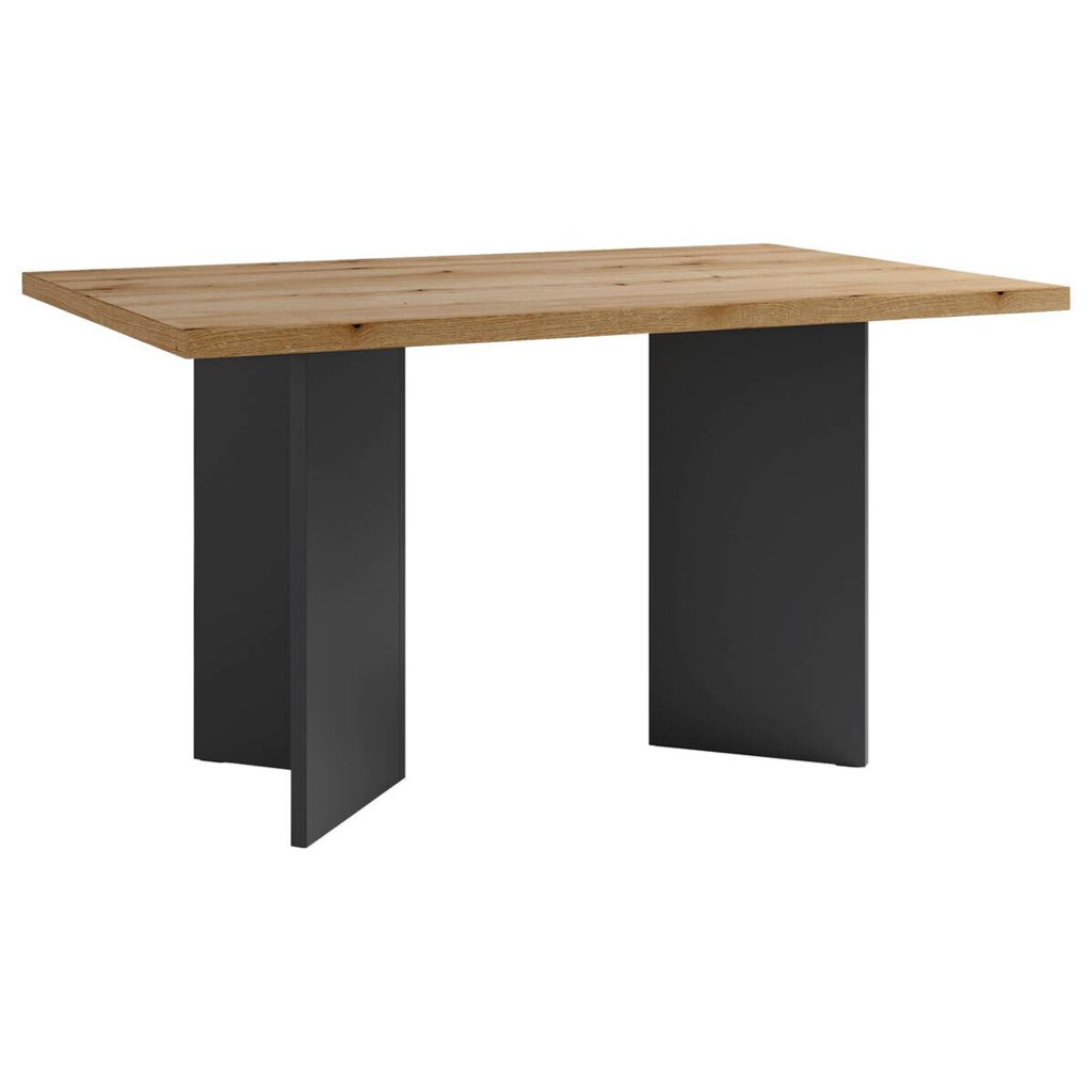 Tisch MARTEN Eiche Nachbildung anthrazit B/H/T: ca. 138x75,5x90 cm