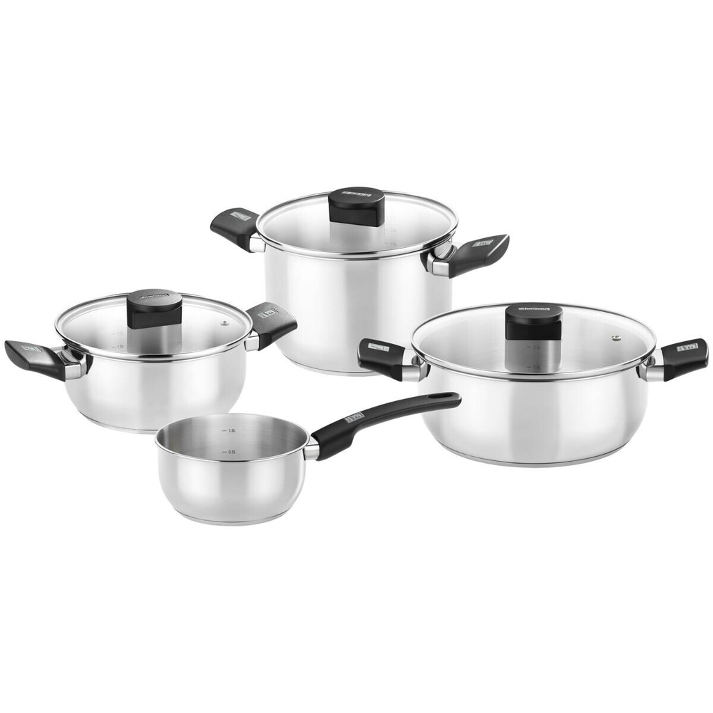Monix Topfset Elite silber Edelstahl 7 tlg.